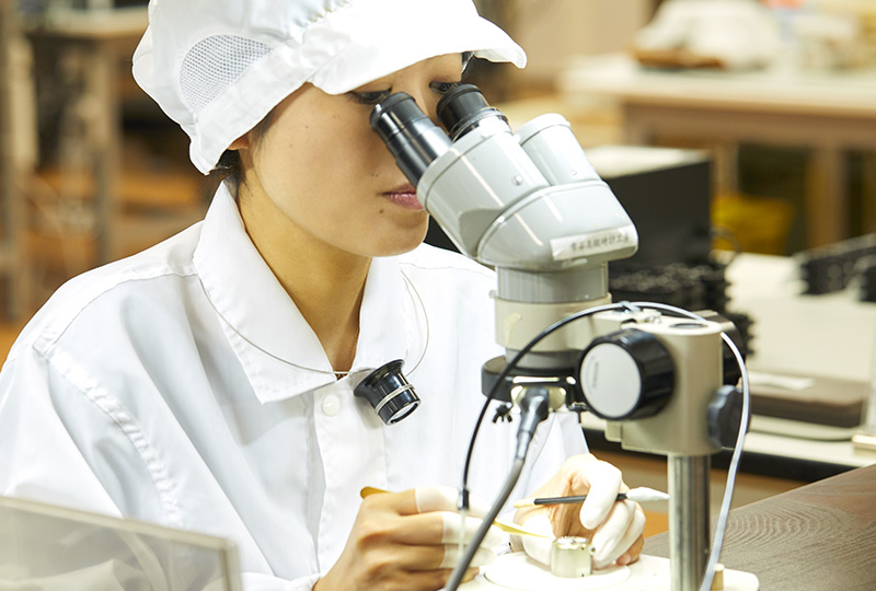 Grand Seiko watchmaker assembling movement