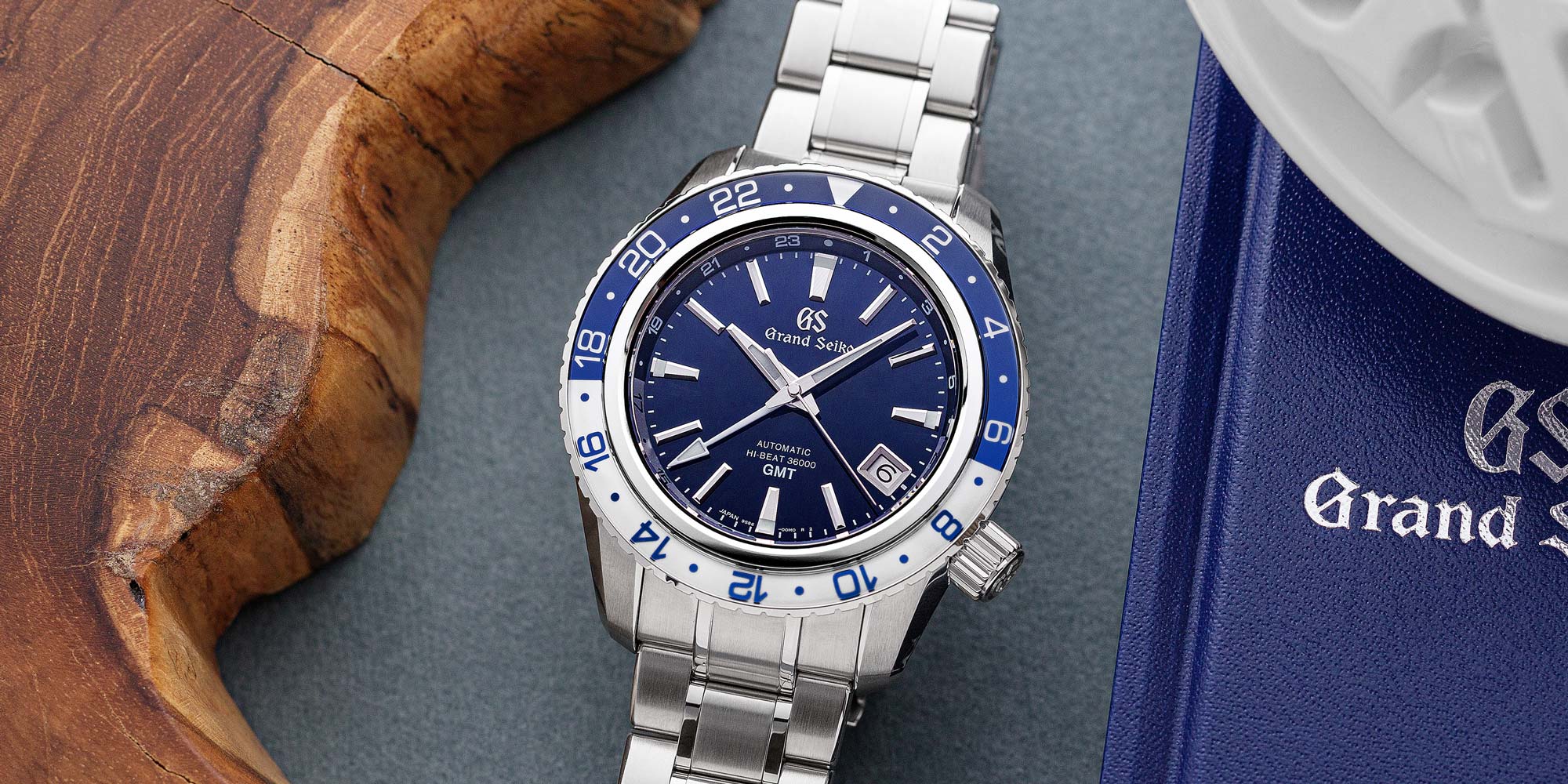 Grand Seiko SBGJ237 Hi-Beat 36000 GMT watch.