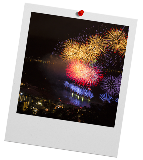 Lake Suwa Fireworks Festival.